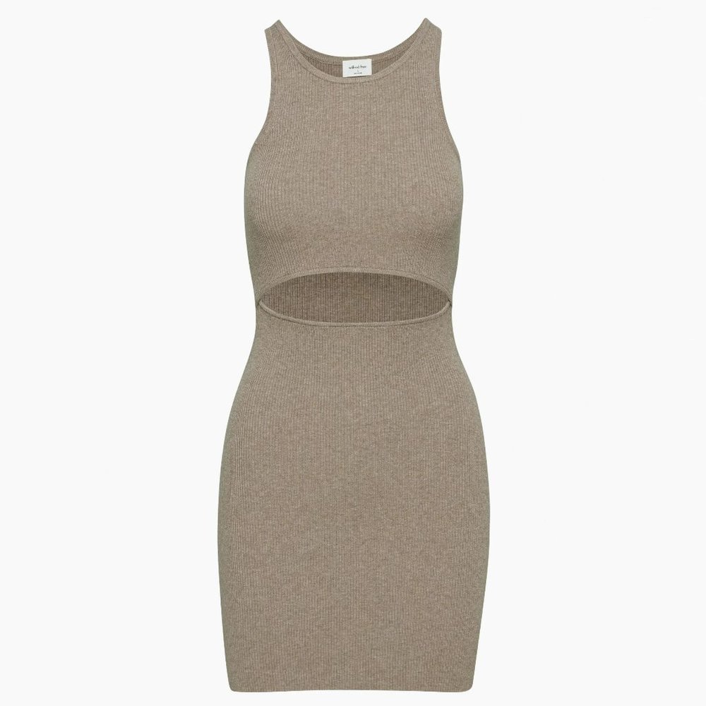Cut-Out Knit Tank Mini Dress NWT